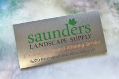 Aluminum Signage Saunders